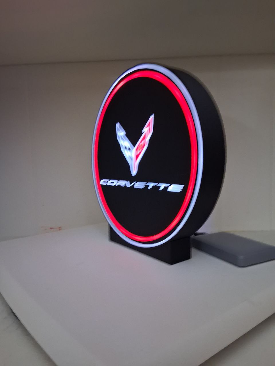 Corvette LED light box – custom 3D printed – Lit Layer Creations
