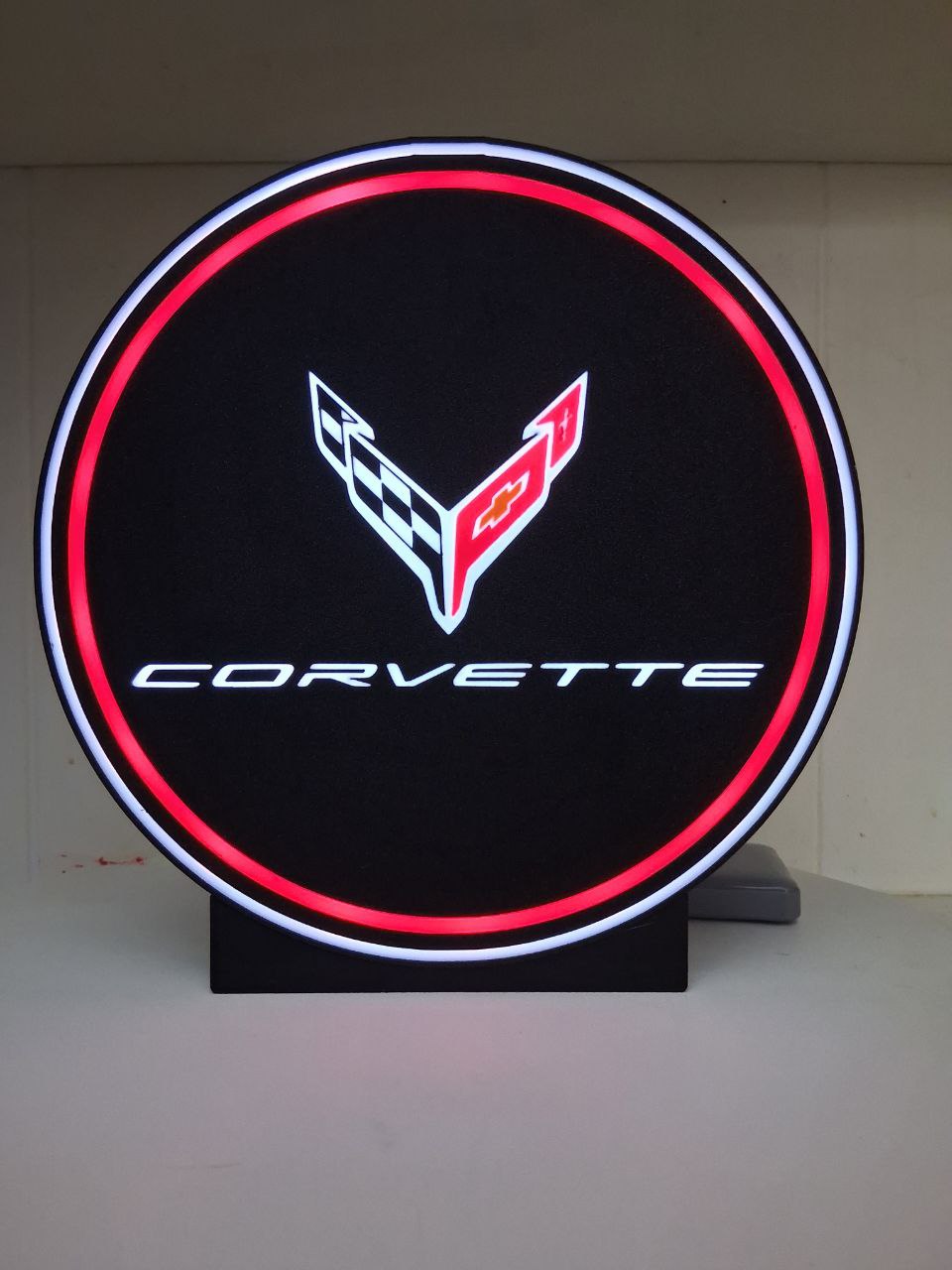 Corvette LED light box – custom 3D printed – Lit Layer Creations