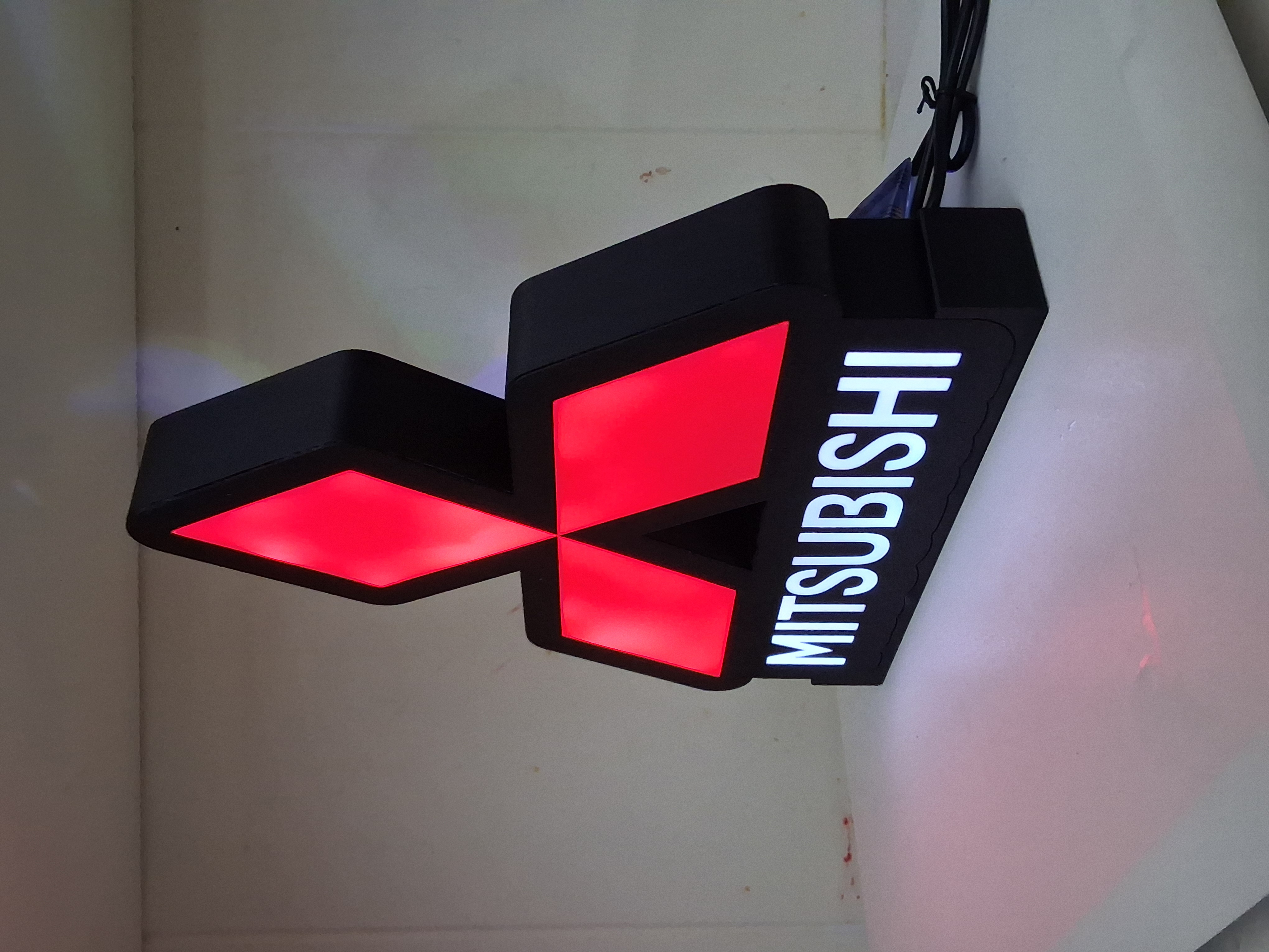 Mitsubishi LED light box – custom 3D printed – Lit Layer Creations