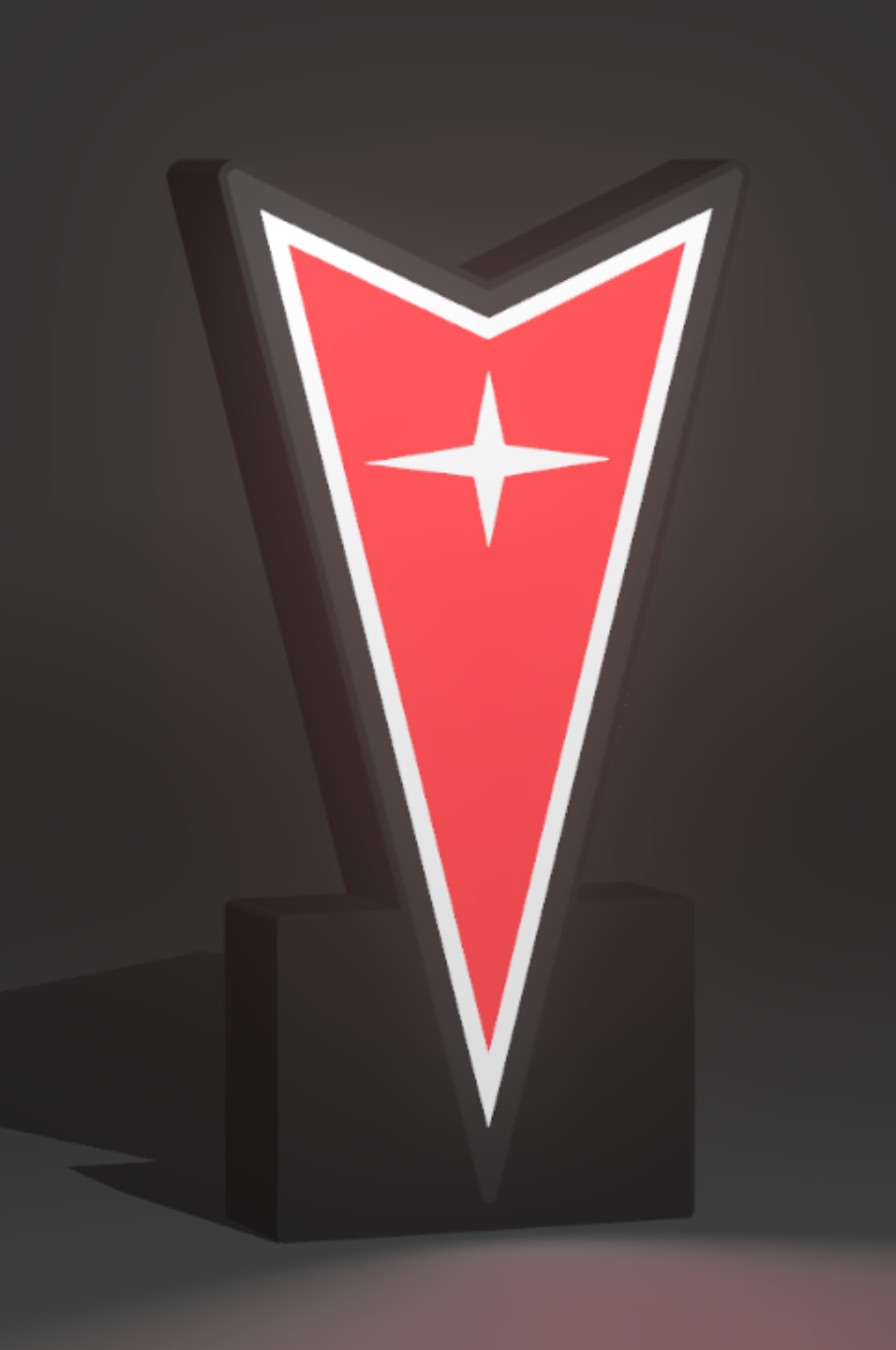 Pontiac LED light box – custom 3D printed – Lit Layer Creations