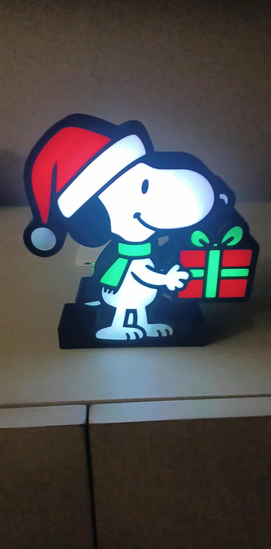 Snoopy LED light box – custom 3D printed – Lit Layer Creations