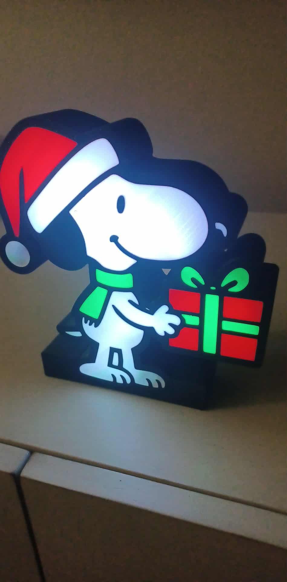 Snoopy LED light box – custom 3D printed – Lit Layer Creations