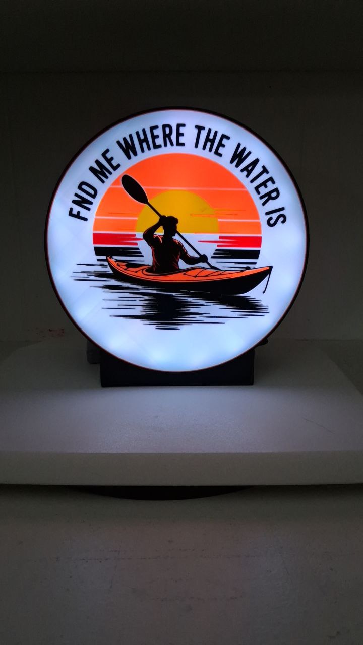 Kayaking LED light box – custom 3D printed – Lit Layer Creations