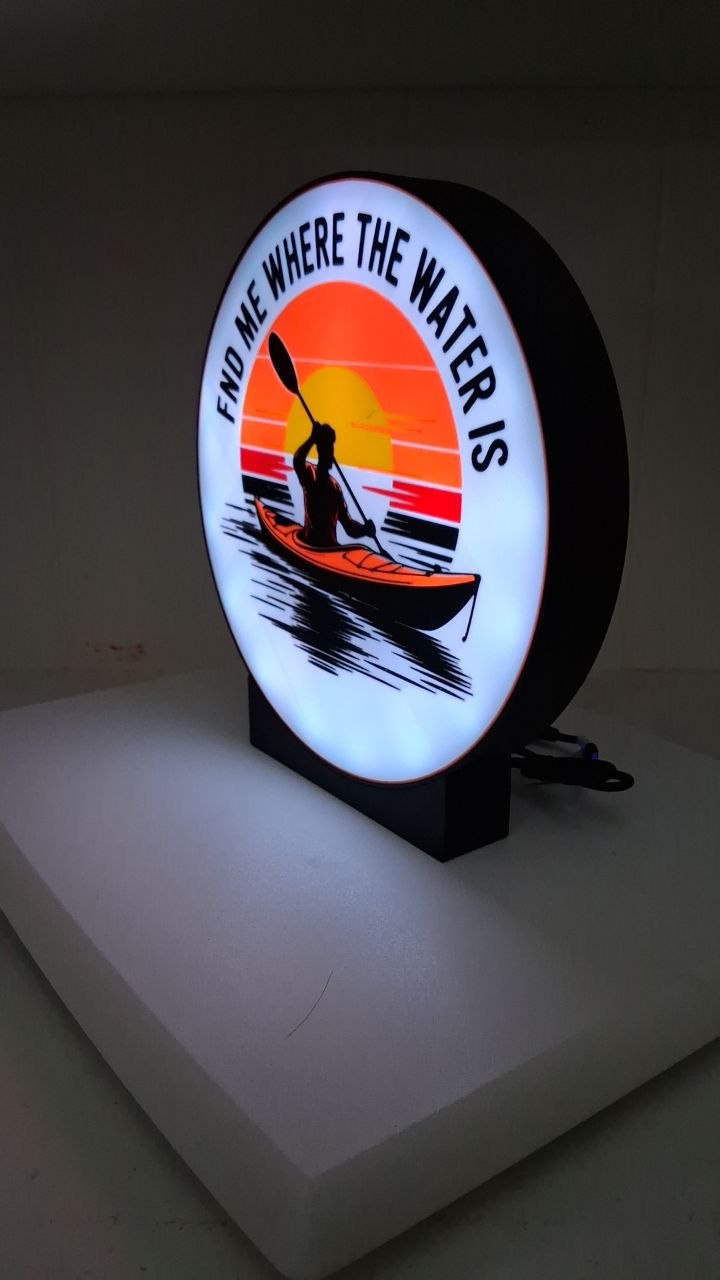 Kayaking LED light box – custom 3D printed – Lit Layer Creations