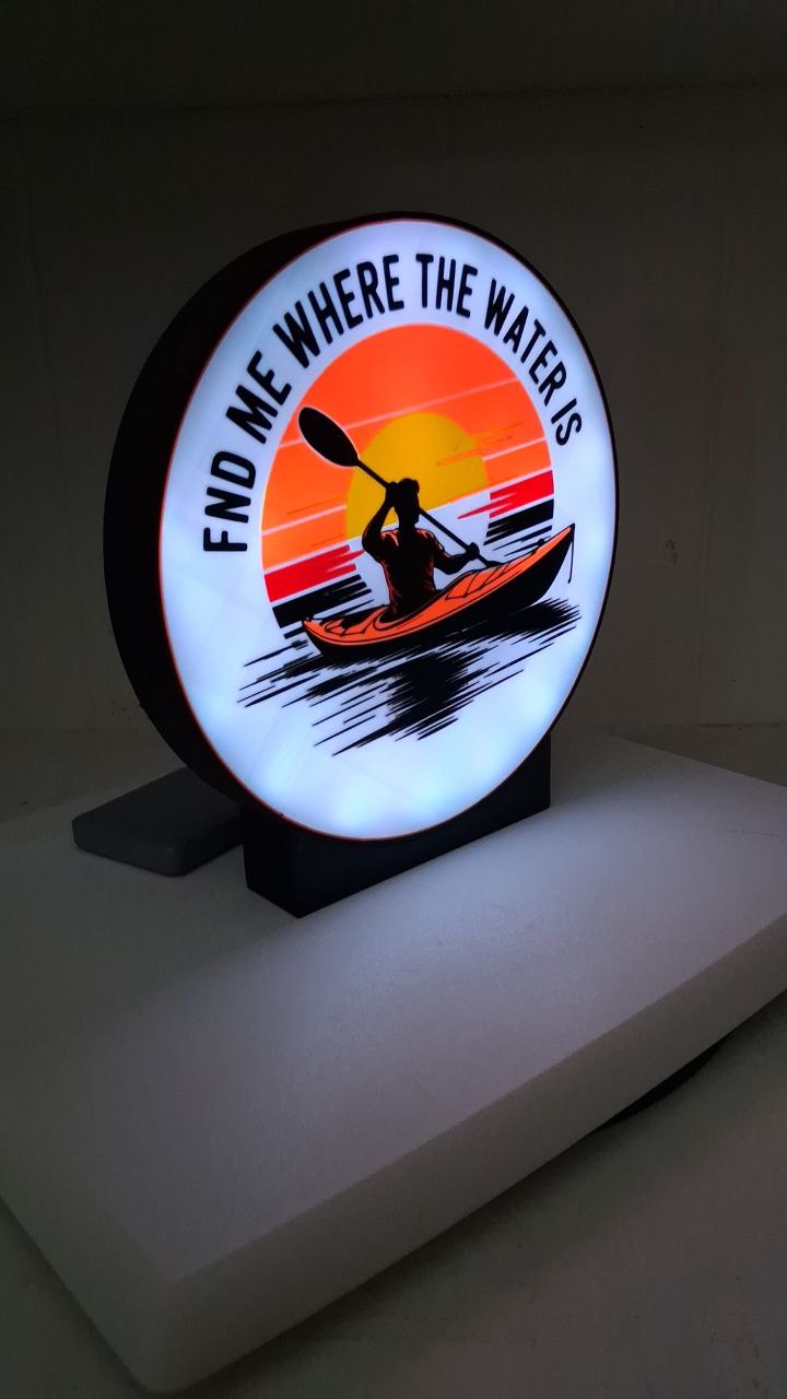 Kayaking LED light box – custom 3D printed – Lit Layer Creations