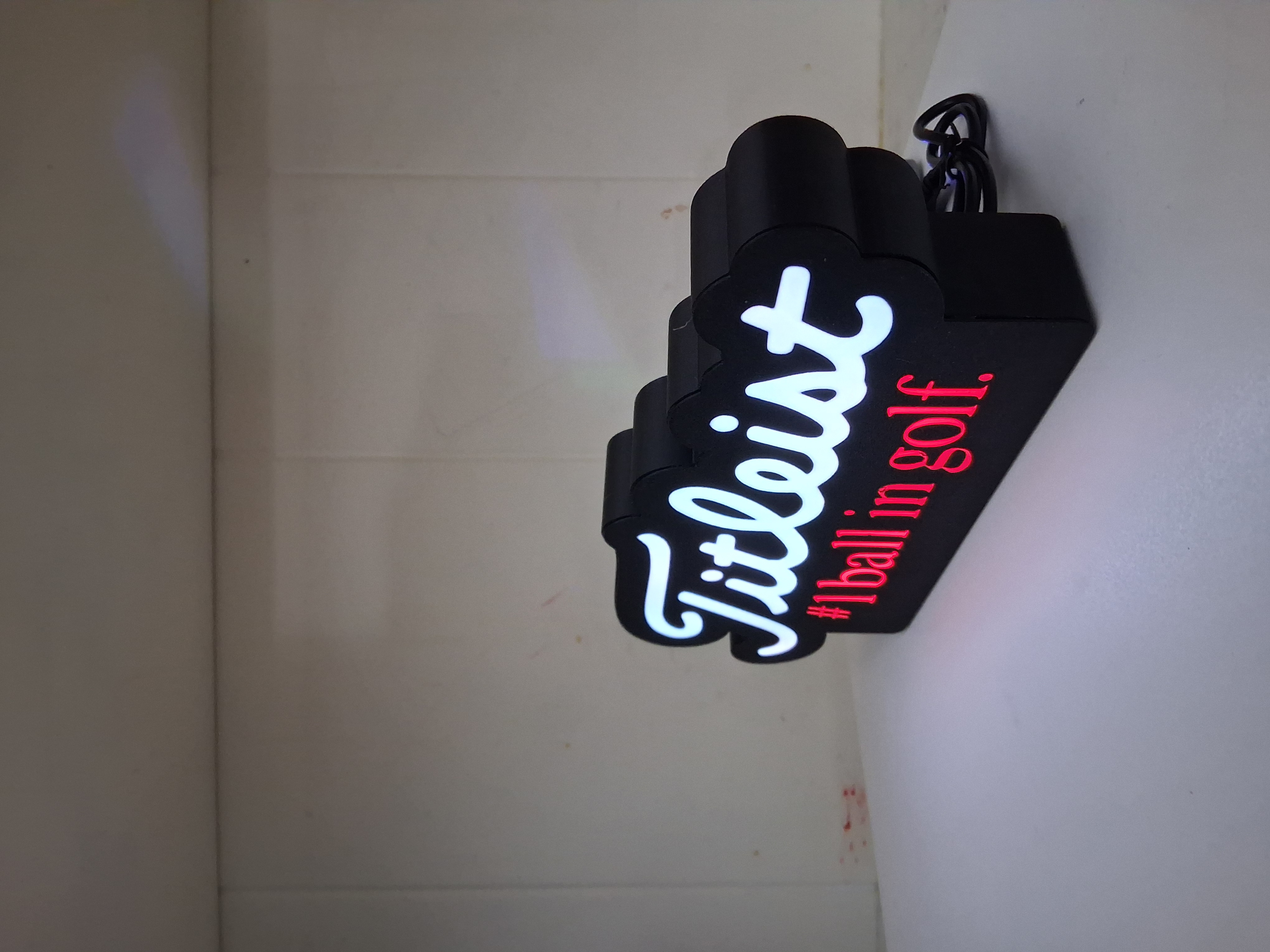Titleist LED light box – custom 3D printed – Lit Layer Creations