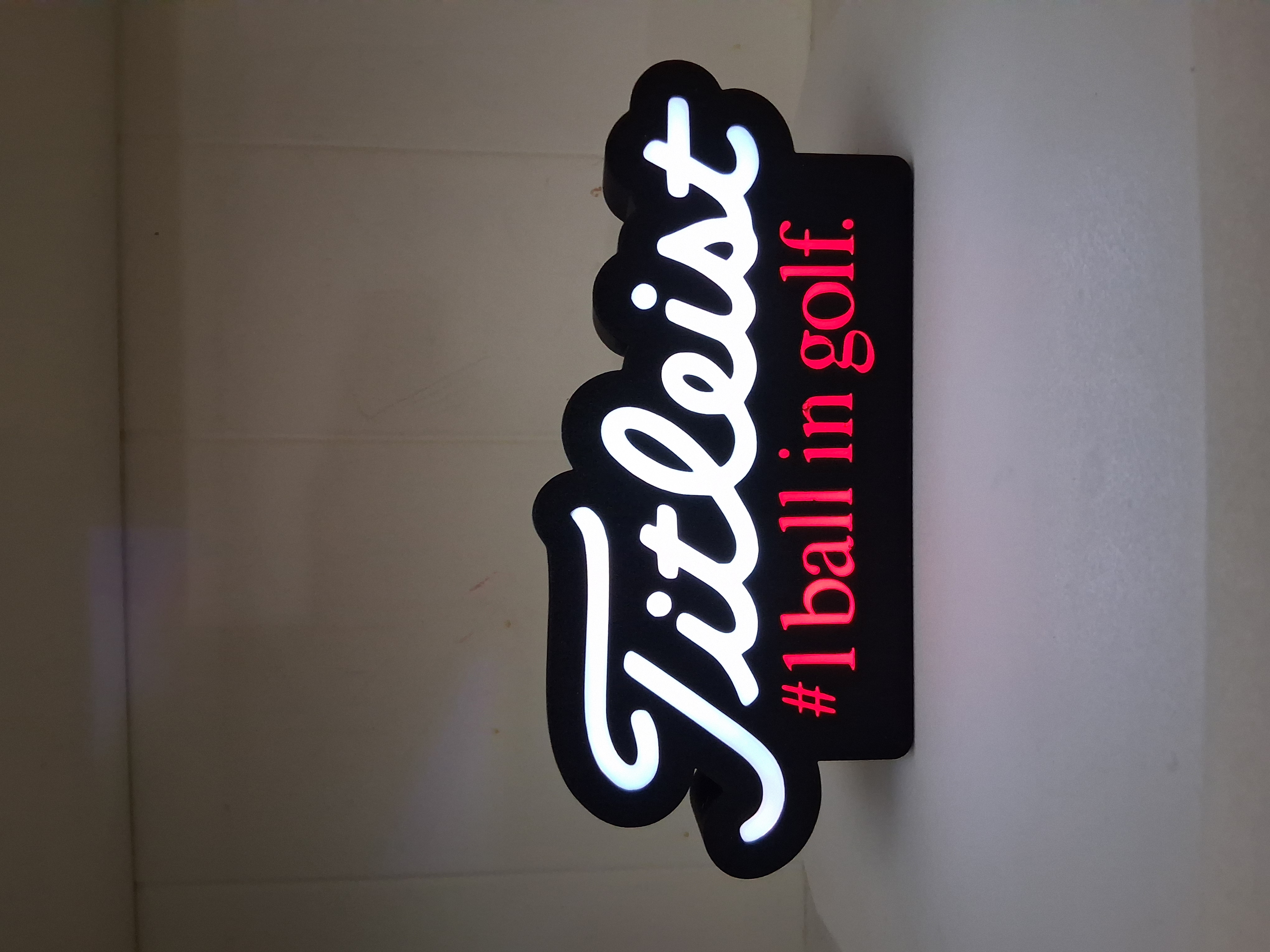 Titleist LED light box – custom 3D printed – Lit Layer Creations