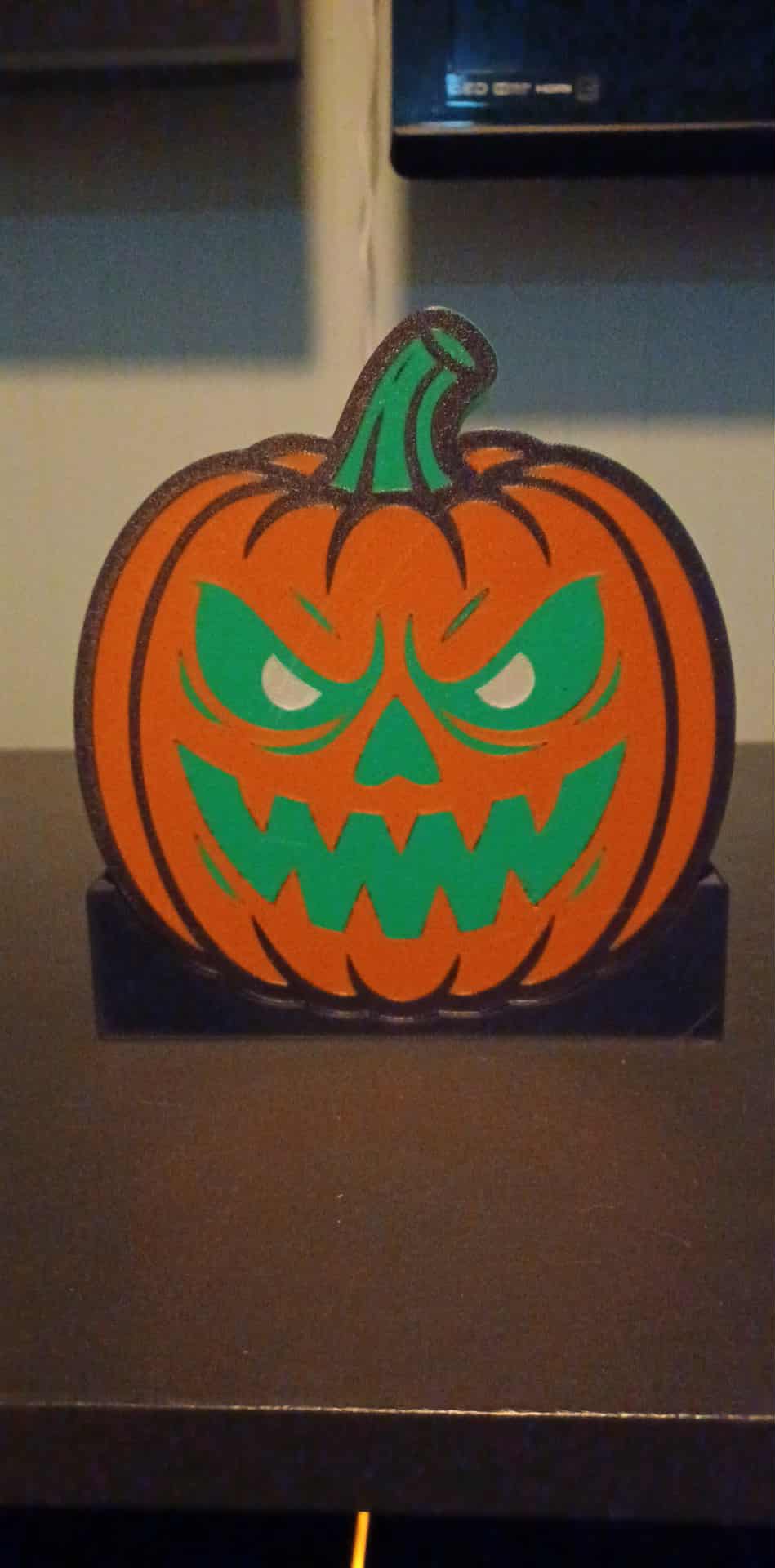 Pumpkin LED light box – custom 3D printed – Lit Layer Creations
