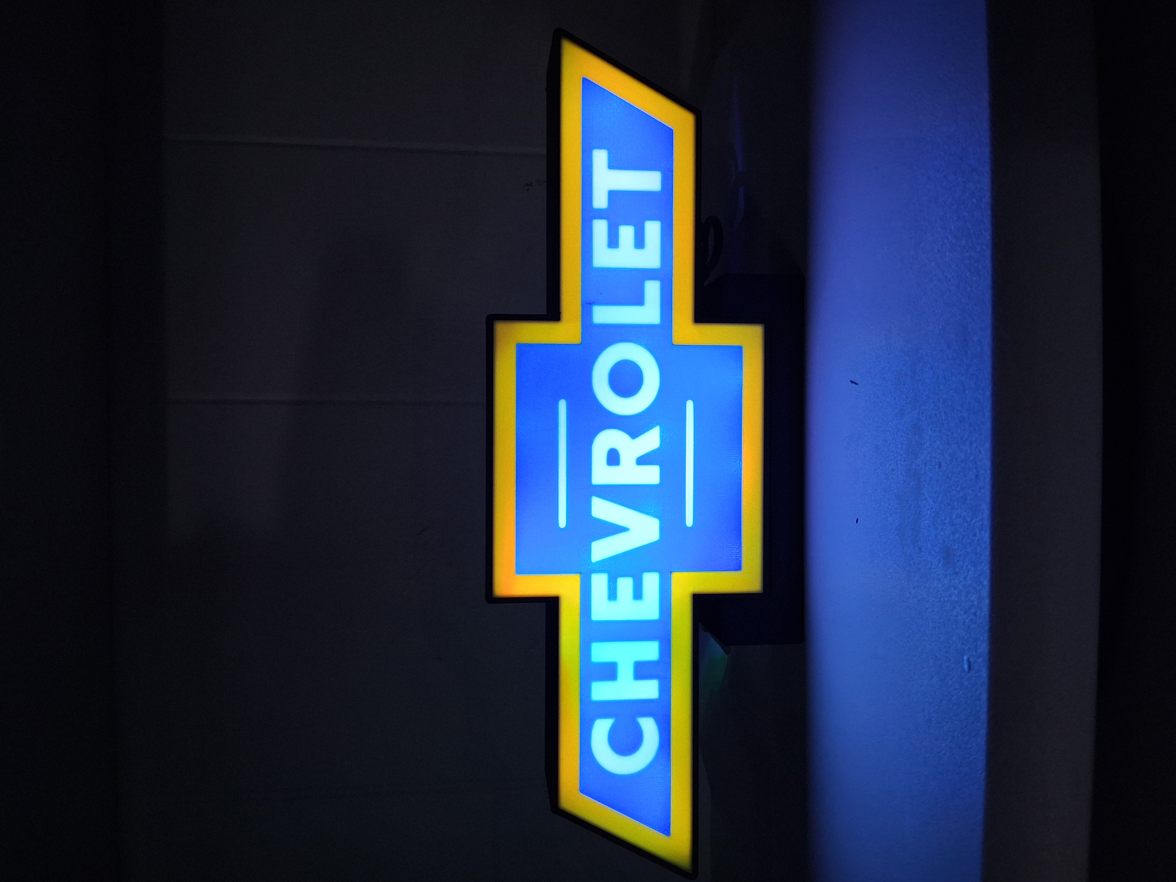 Chevy LED light box – custom 3D printed – Lit Layer Creations