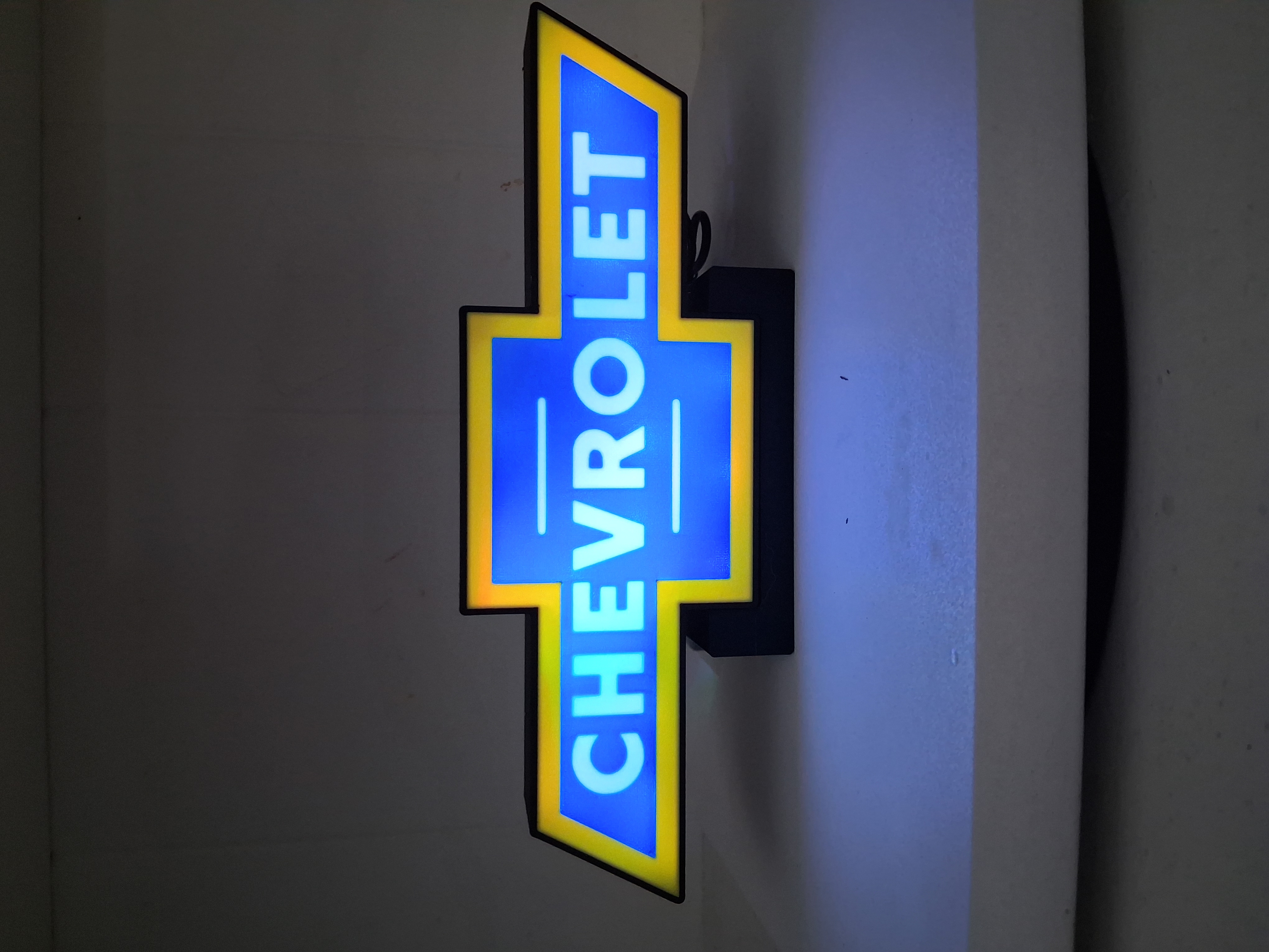 Chevy LED light box – custom 3D printed – Lit Layer Creations
