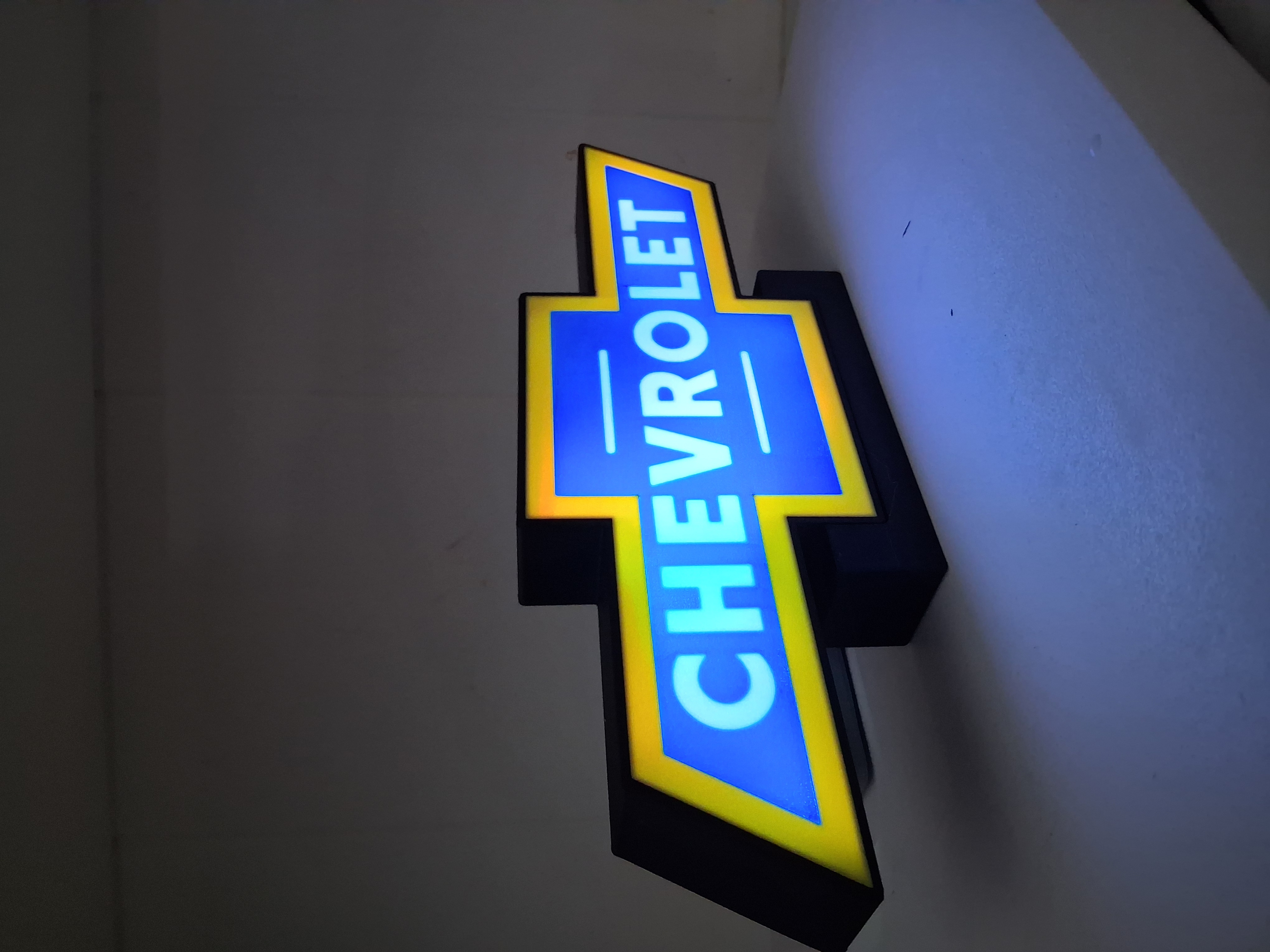 Chevy LED light box – custom 3D printed – Lit Layer Creations