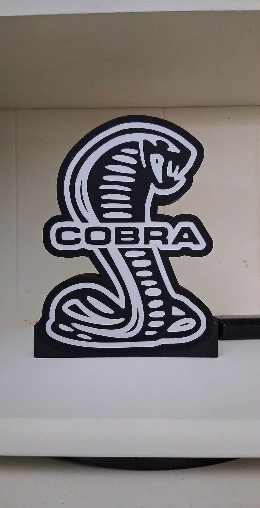 Cobra Snake LED Light Box | Custom 3D Printed | Lit Layer Creations