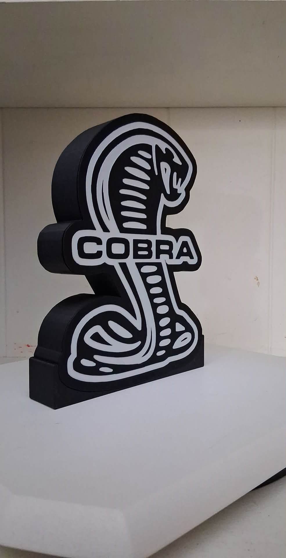 Cobra Snake LED Light Box | Custom 3D Printed | Lit Layer Creations