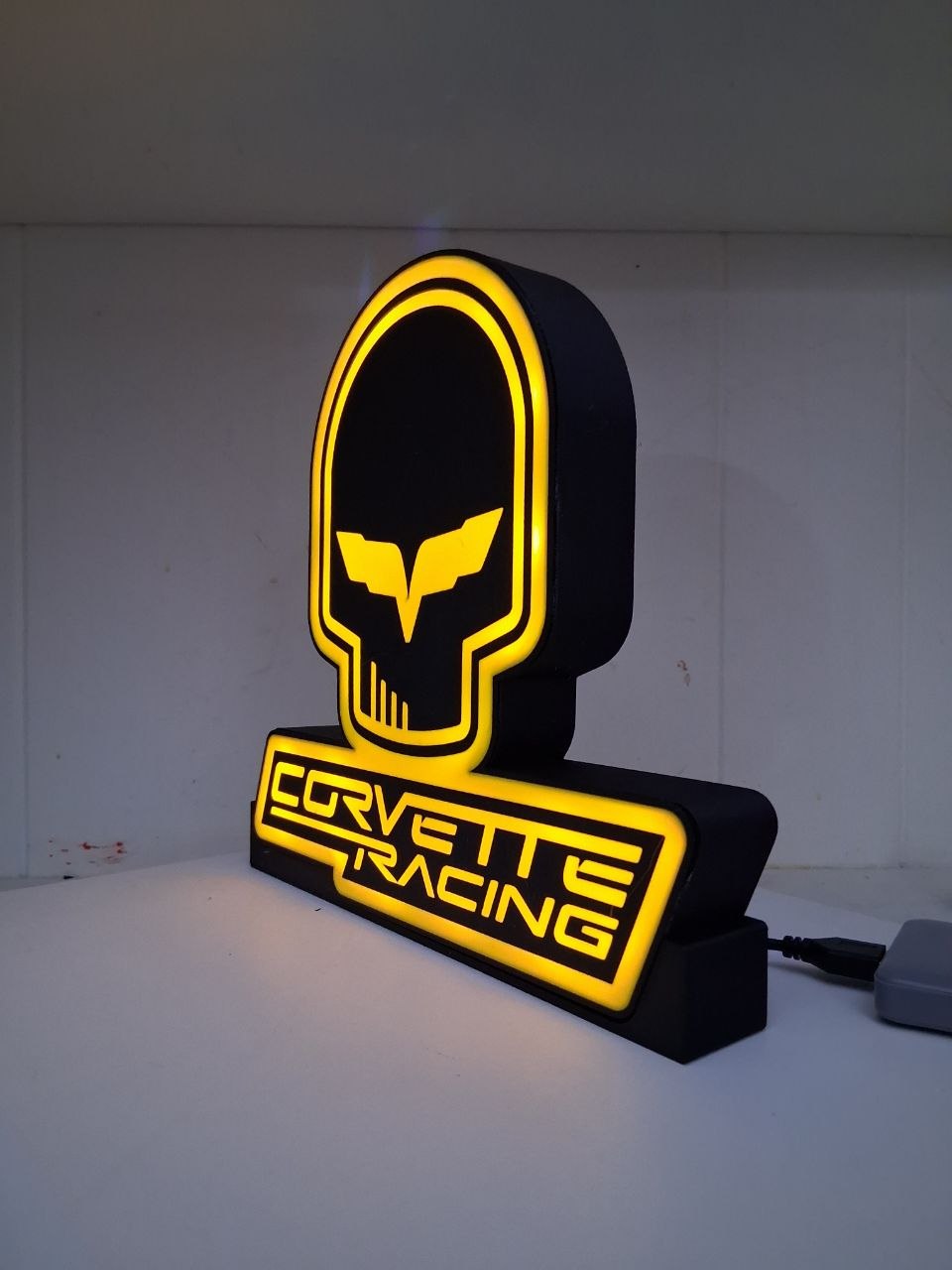 CorvetteRacing LED light box – custom 3D printed – Lit Layer Creations