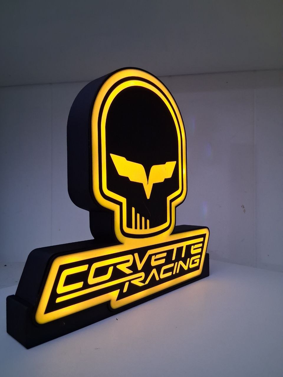 CorvetteRacing LED light box – custom 3D printed – Lit Layer Creations