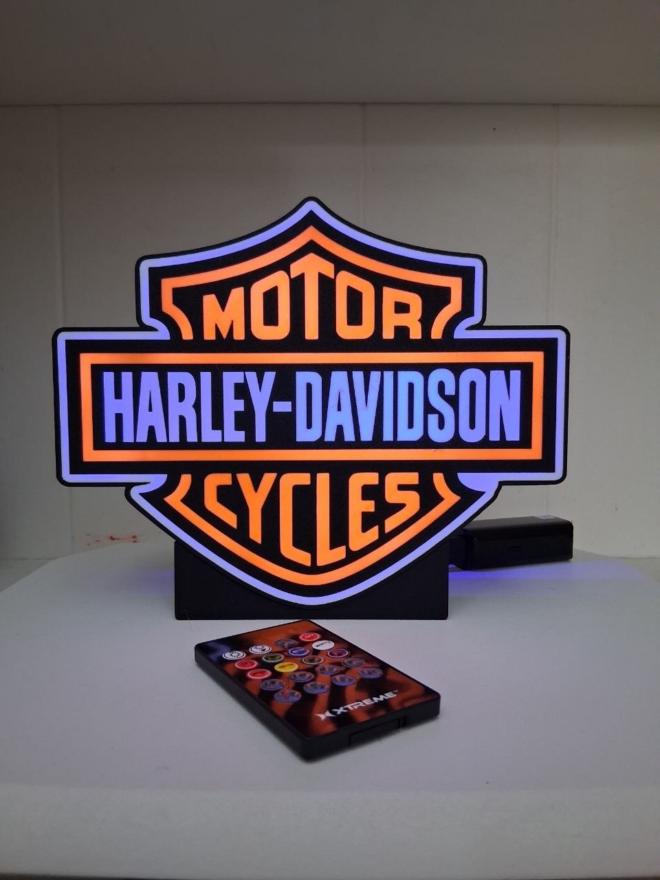 HarleyColored LED light box photo 2 – Lit Layer Creations