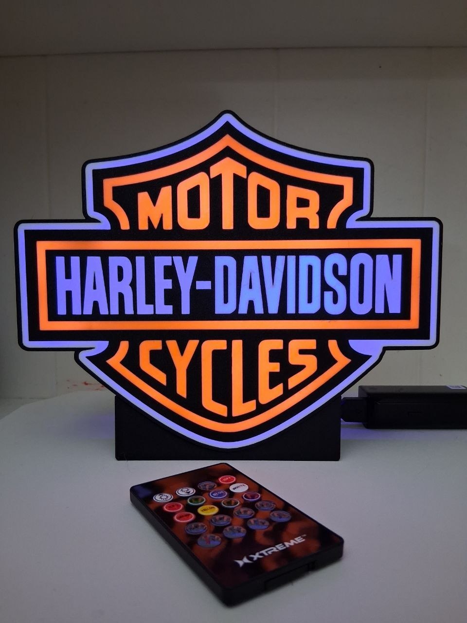 HarleyColored LED light box photo 3 – Lit Layer Creations