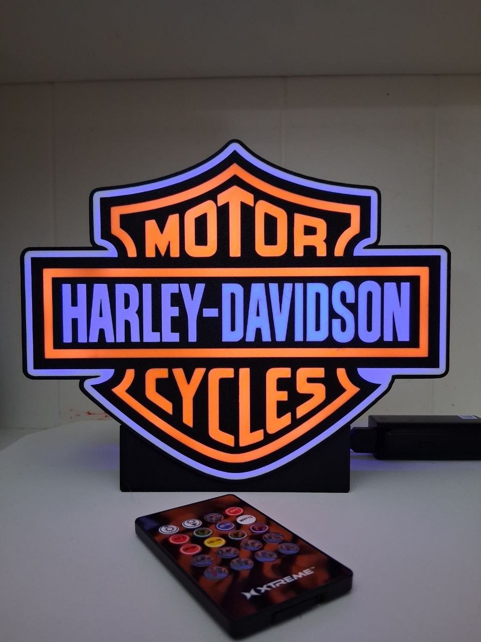 HarleyColored LED light box photo 6 – Lit Layer Creations