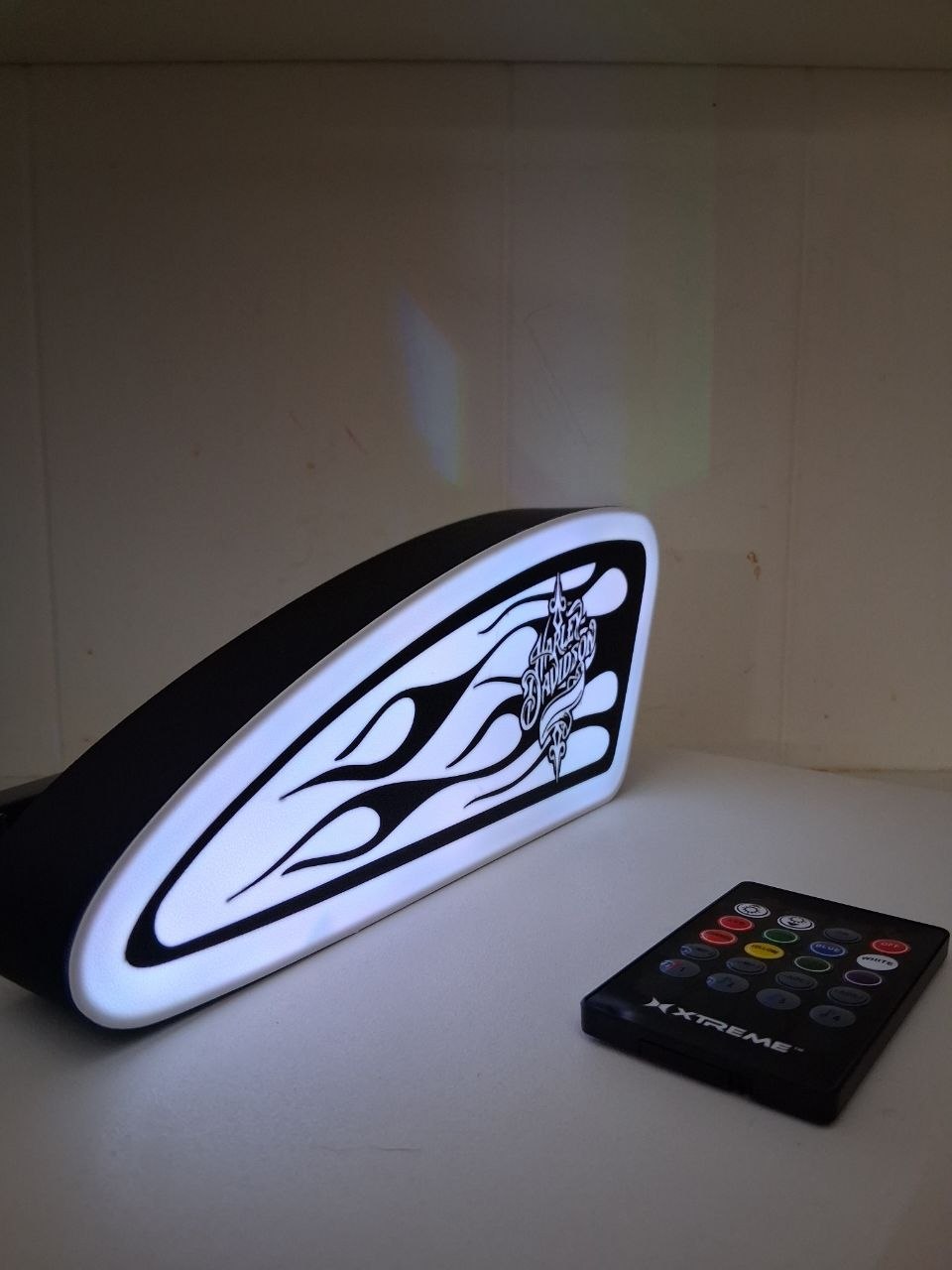 HarleyGasTank LED light box photo 5 – Lit Layer Creations