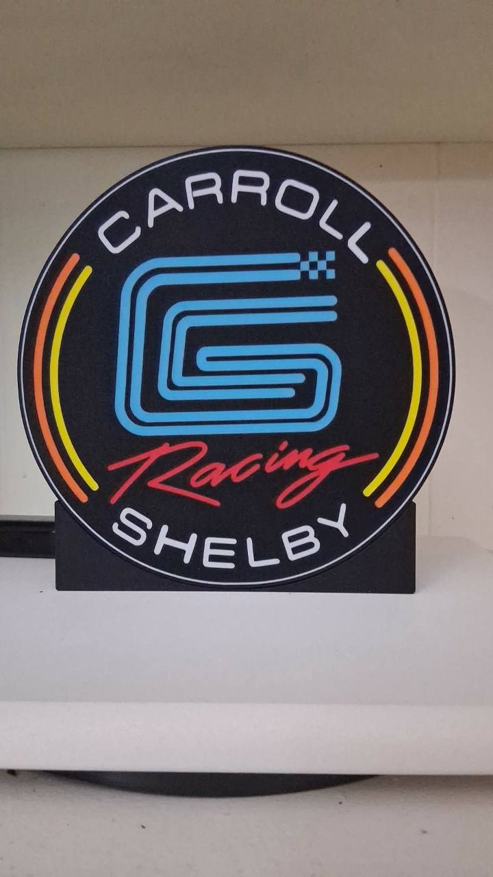 Shelby_Carrol_whitelettering LED light box – custom 3D printed – Lit Layer Creations