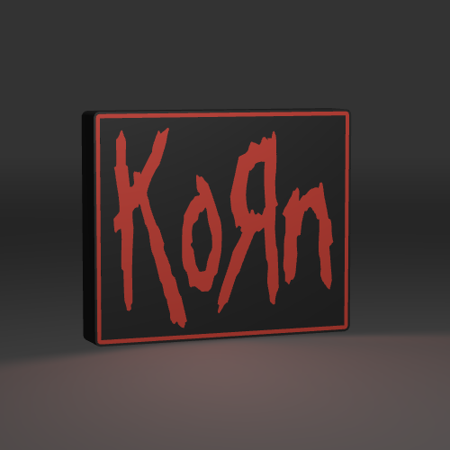 KORN LED light box – custom 3D printed – Lit Layer Creations