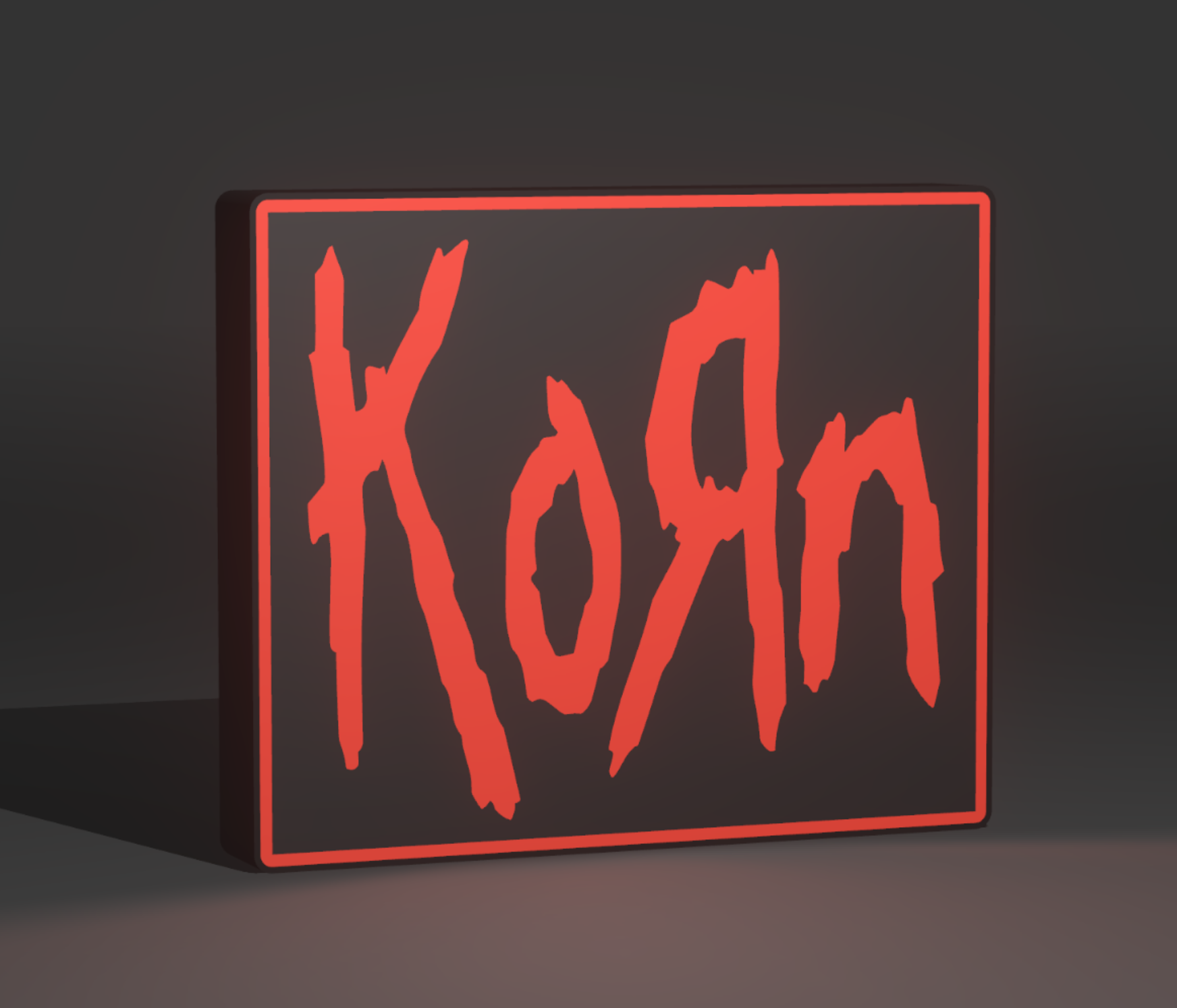 KORN LED light box photo 3 – Lit Layer Creations