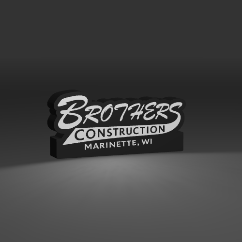 BrothersConstruction LED light box – custom 3D printed – Lit Layer Creations