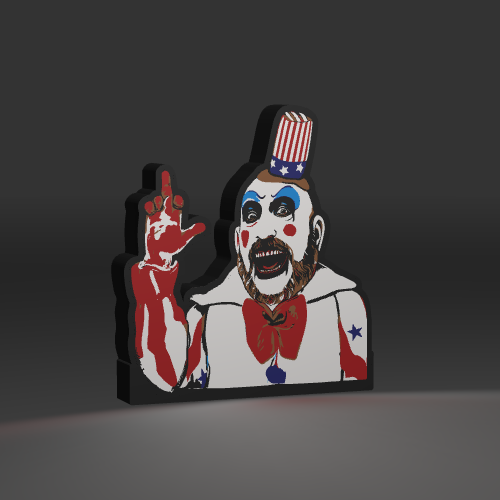 Clown LED light box – custom 3D printed – Lit Layer Creations