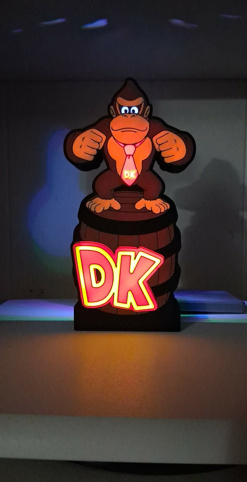 Donkey Light Box Donkey Kong LED Light Box | Custom 3D Printed | Lit Layer Creations