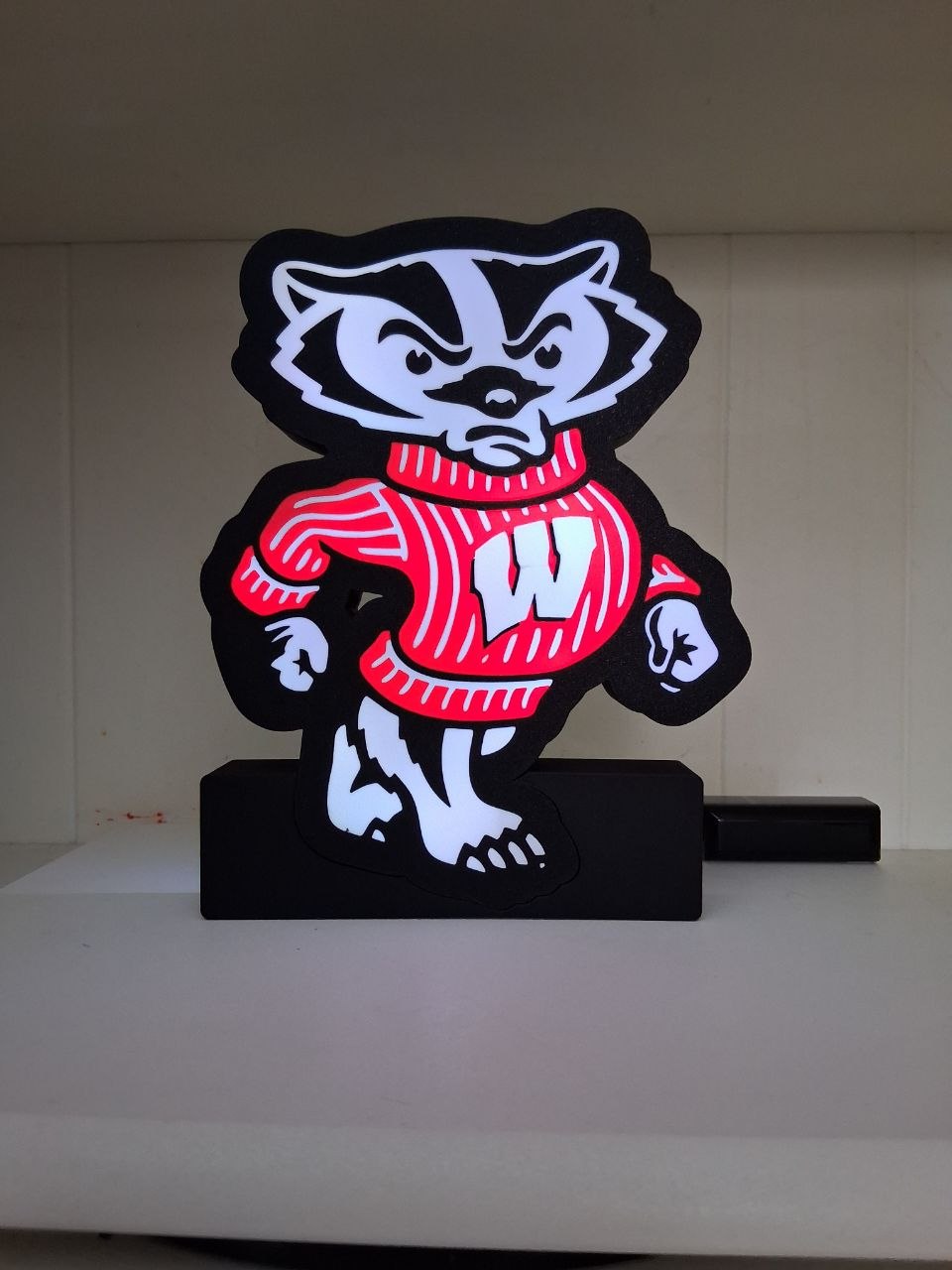 BuckyBadger LED light box – custom 3D printed – Lit Layer Creations