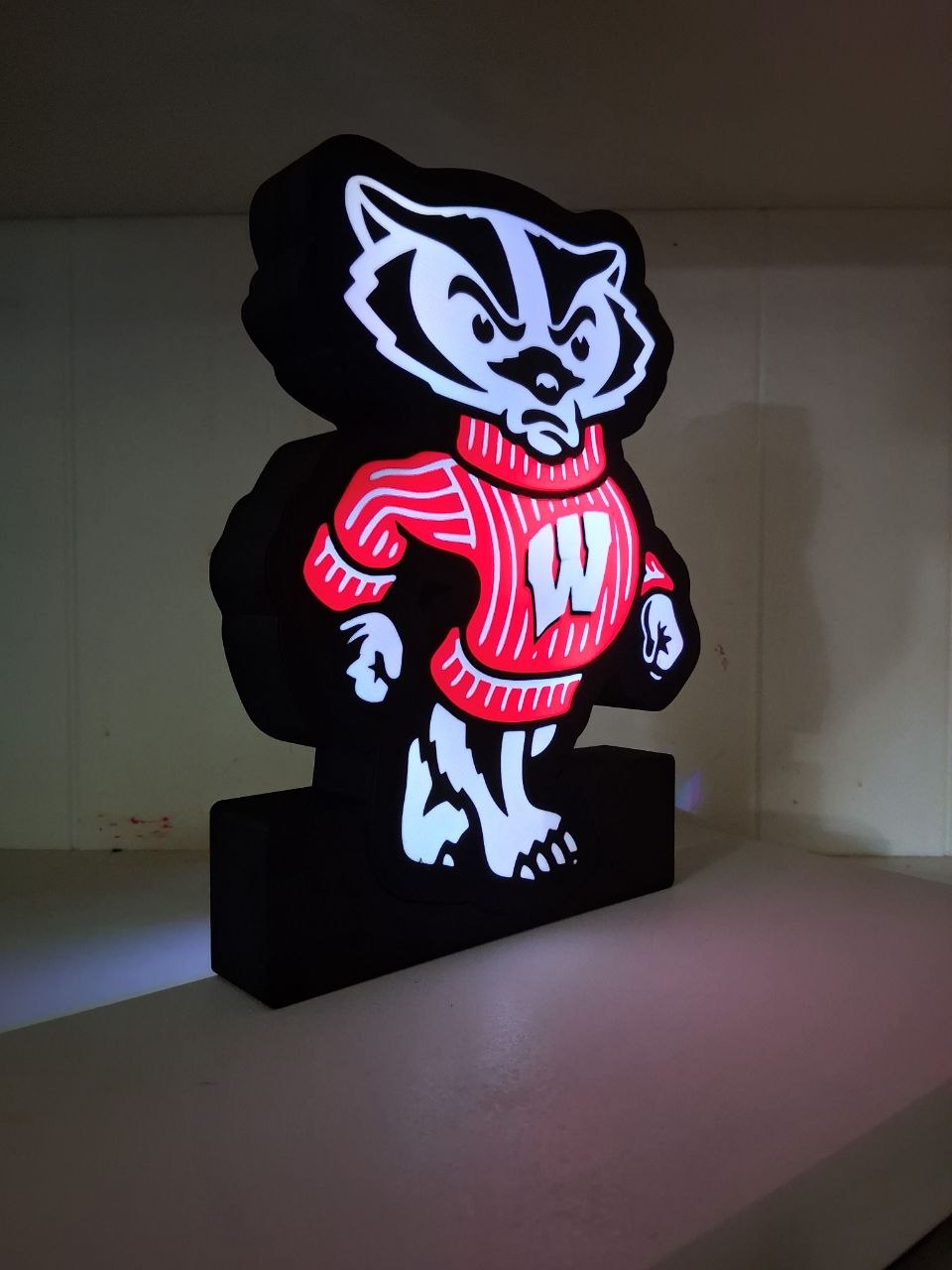 BuckyBadger LED light box – custom 3D printed – Lit Layer Creations