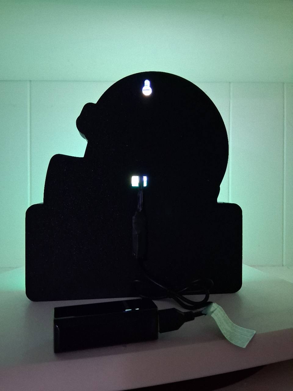 PackersHelmetname LED light box – custom 3D printed – Lit Layer Creations