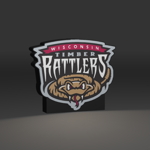 TimberRattlers LED light box – custom 3D printed – Lit Layer Creations