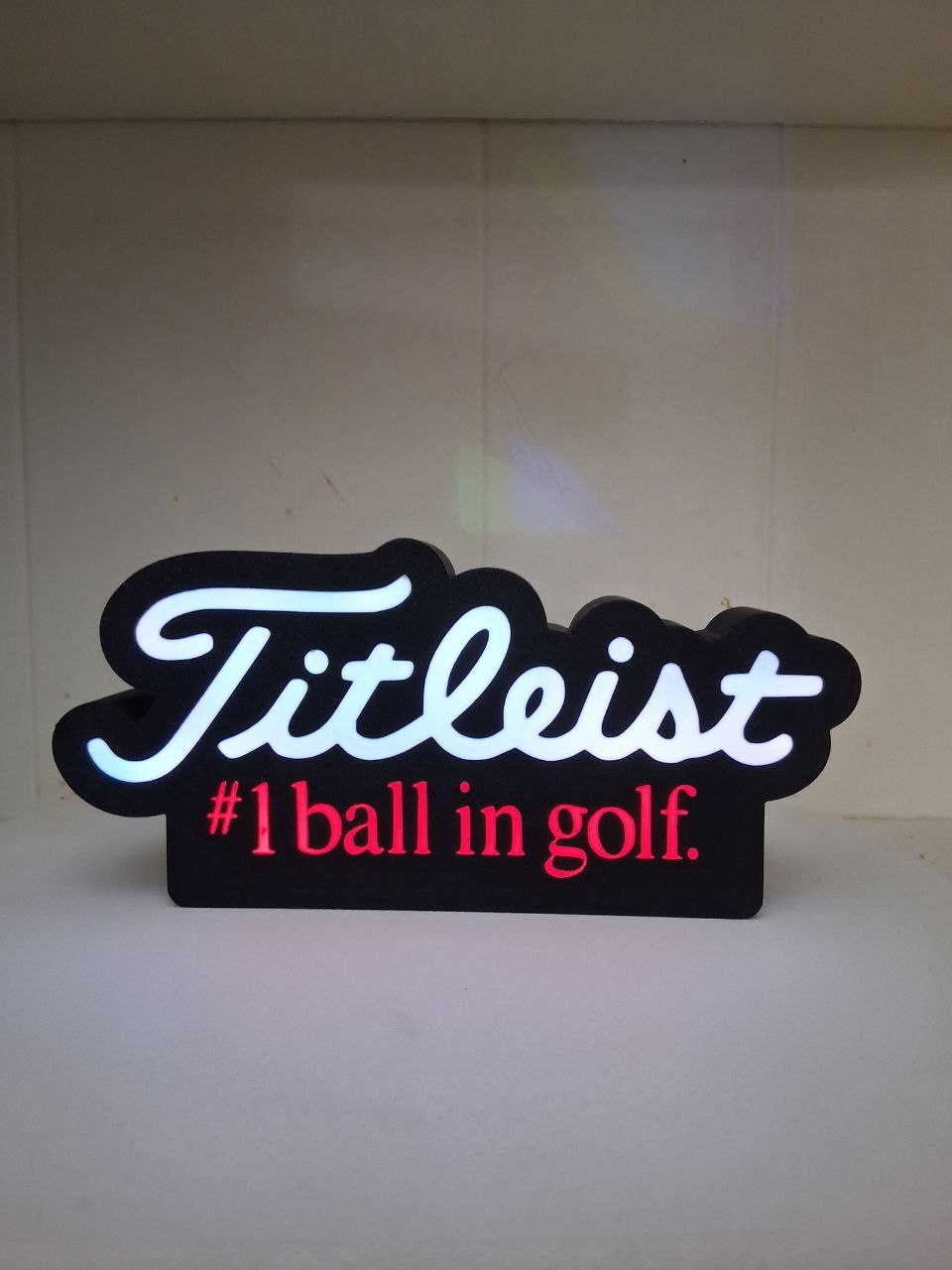 Titleist LED light box – custom 3D printed – Lit Layer Creations