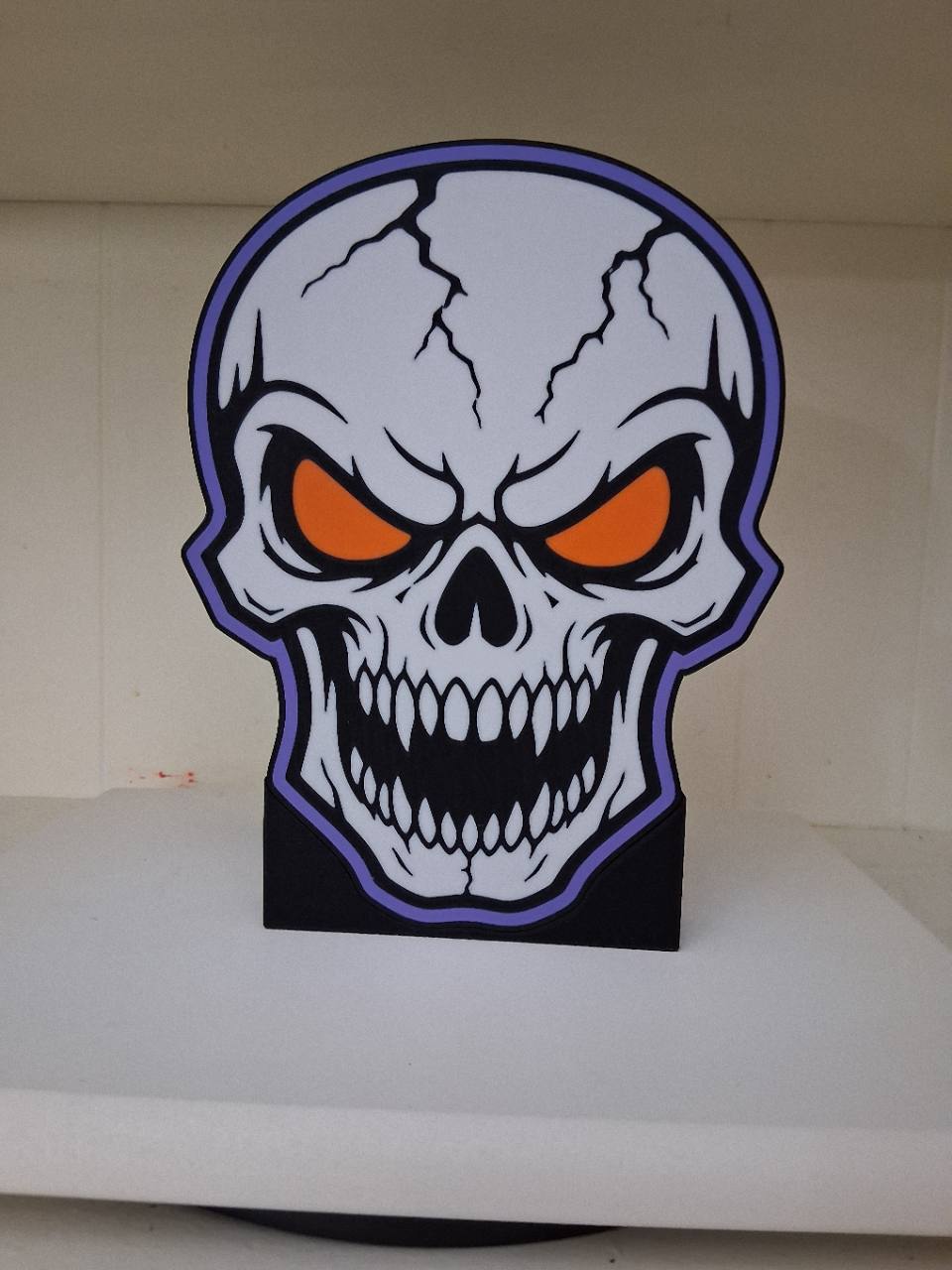 ScarrySkull LED light box – custom 3D printed – Lit Layer Creations
